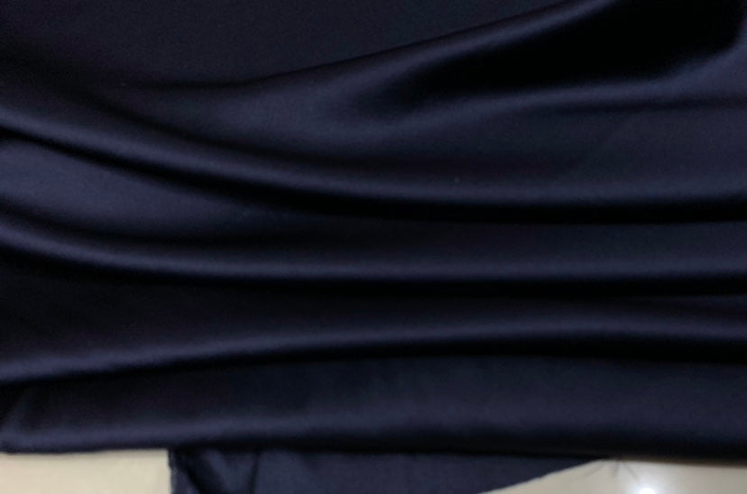 SUNSAI - 19 Momme Solid Color Digital Print Stretch Silk Satin Fabric - 140cm wide by the Yard