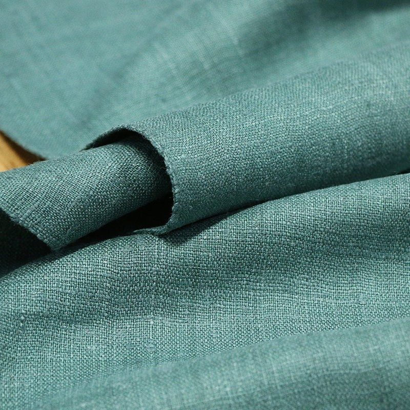 QINGLV - Handmade Gambiered Ganton Tussah Mud Silk Fabric - 90cm wide by the Yard