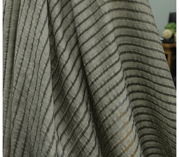 BOSI - 14 Momme Vintage Style Dirty Dyed Silk Cotton Fabric - 130 cm wide by the Yard