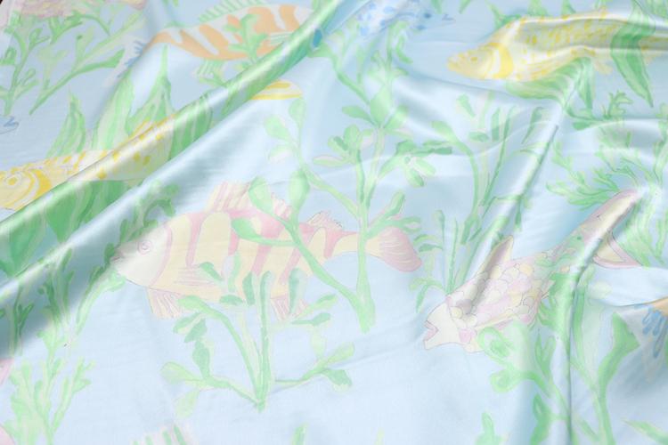 JFHLYZ - 19 momme Floral Print Charmeuse Silk Satin Fabric - 140cm wide by the Yard