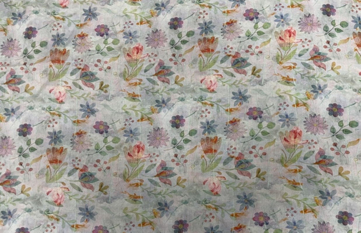 FANHUA - Digital Printing 42 Thread Count Ramie Fabric - 140cm wide by the Yard