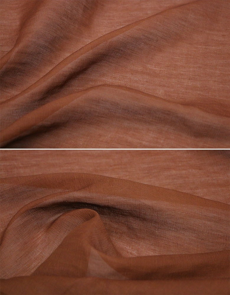 SIMAJILI - 16 Momme Handmade Plant dye HongYunsha Silk Linen Fabric-By the Yard