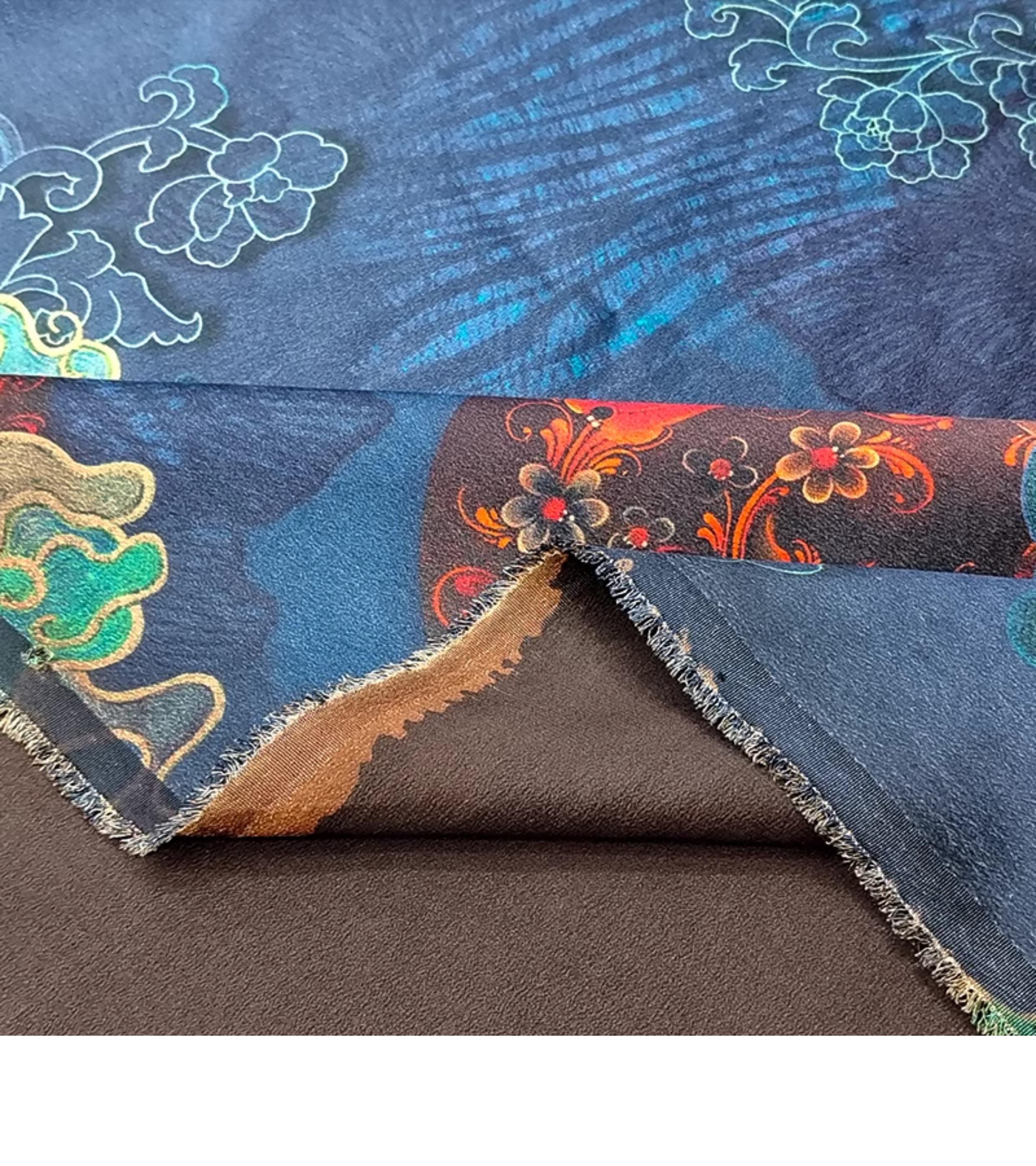 GUYFXW - Handmade 40 Momme Mud Silk Satin Fabric - 112cm By the Yard