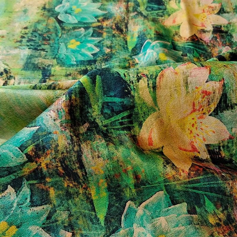 GUYHEY - Handmade 40 Momme Mud Silk Satin Fabric - 112cm By the Yard