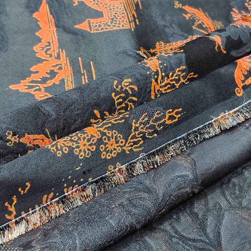 GUYQLY - Handmade 40 Momme Mud Silk Satin Fabric - 112cm By the Yard