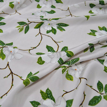 MUXIANG - 22 momme Floral Print Stretch Silk Crepe de Chine Fabric - 138cm wide by the Yard