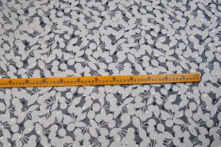 JFHSYHB - Silk Devore Satin Fabric, 8 Momme Burnout Floral Polka Dot, 114 cm Wide by the Yard