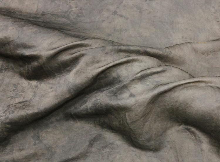 SIMAFG - 29 Momme Eco Friendly Plant Dye Silk-Linen Blend Mud Dye Fabric - 138cm wide by the Yard