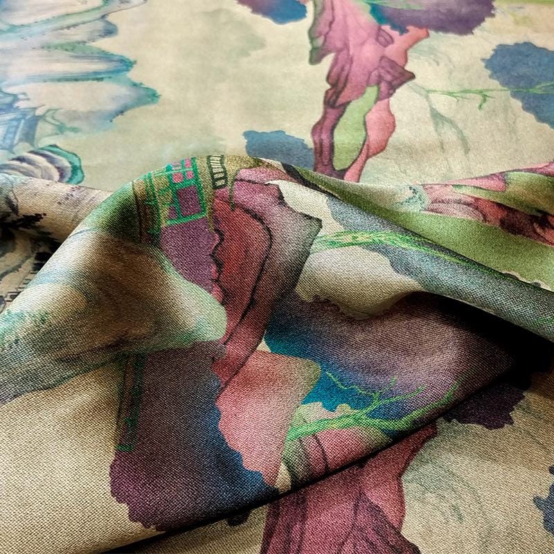 GYPMSS - Handmade 70 Momme PIZI Mud Silk Satin Fabric - 112cm By the Yard