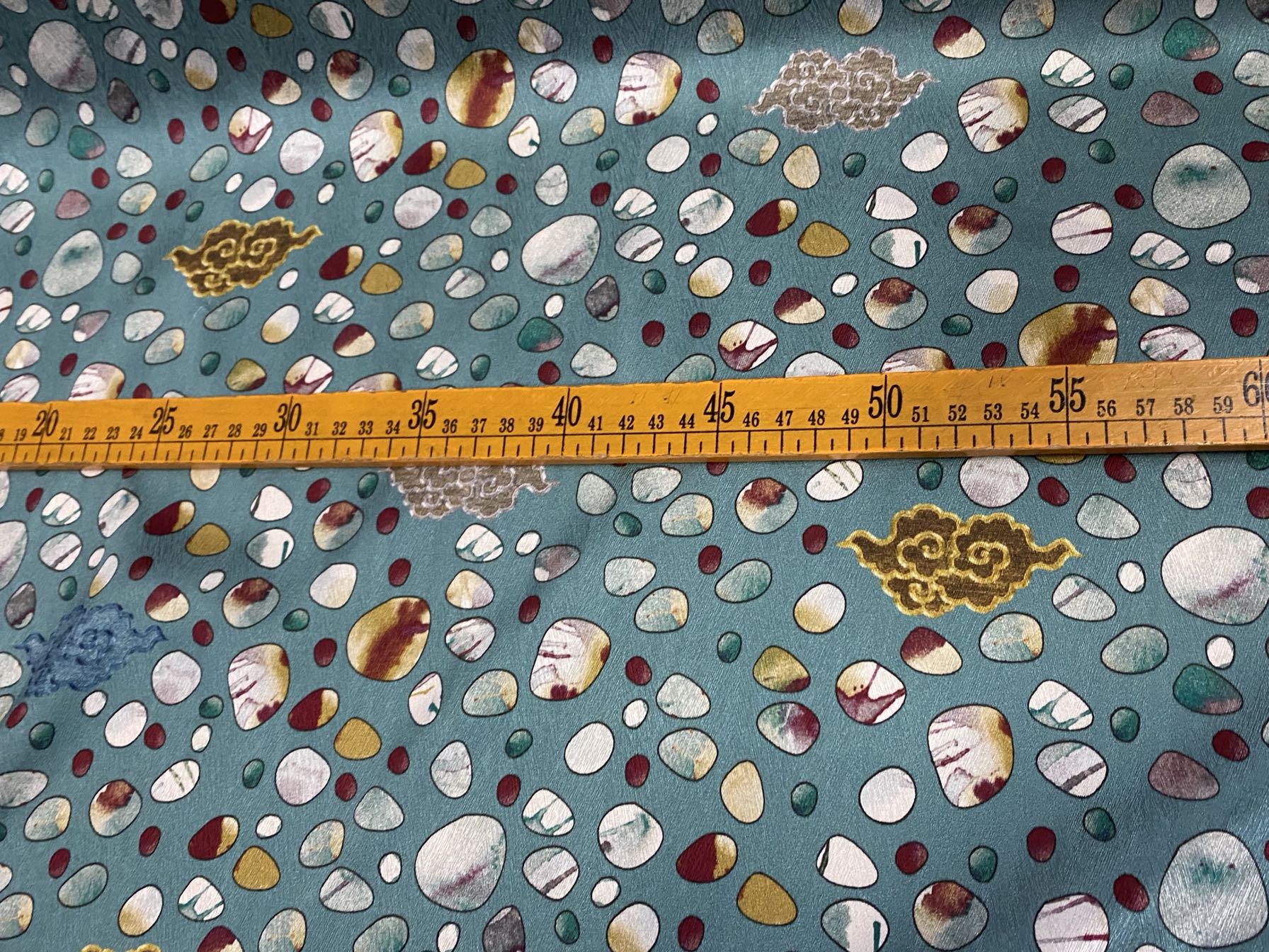 ESHICA - 22 Momme Pattern Digital Print Stretch Silk Satin Fabric - 108cm wide by the Yard