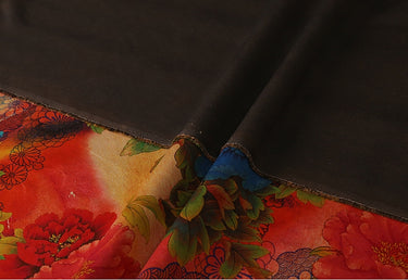 GUJHLM - Handmade 50 Momme PIZI Mud Silk Satin Fabric - 140cm wide by the Yard