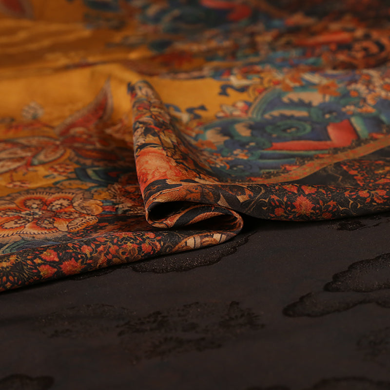 GUJHTH - Handmade 40 Momme Mud Silk Satin Fabric - 112cm wide by the Yard