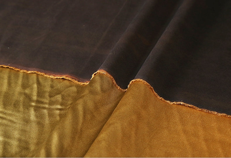 GUJJBJ - Handmade 40 Momme Mud Silk Satin Fabric - 140cm wide by the Yard