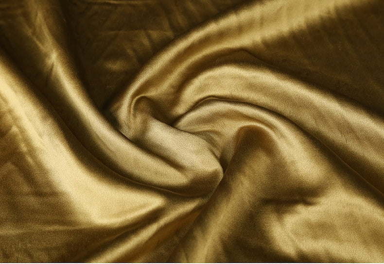 GUJJBJ - Handmade 40 Momme Mud Silk Satin Fabric - 140cm wide by the Yard