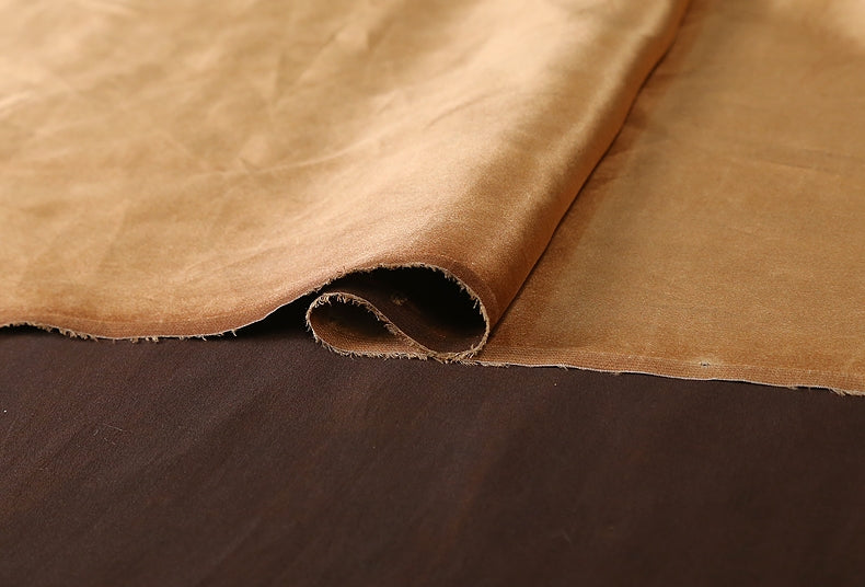 GUJJHH - Handmade 40 Momme Mud Silk Satin Fabric - 140cm wide by the Yard