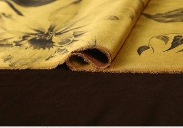 GUJJYZ - Handmade 50 Momme PIZI Mud Silk Satin Fabric - 112cm wide by the Yard