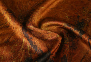 GUJKAH - Handmade 50 Momme PIZI Mud Silk Satin Fabric - 114cm wide by the Yard