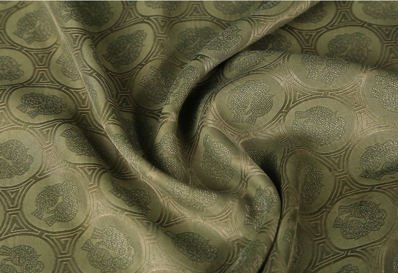 GUJLYQ - Handmade 40 Momme Mud Silk Satin Fabric - 112cm wide by the Yard