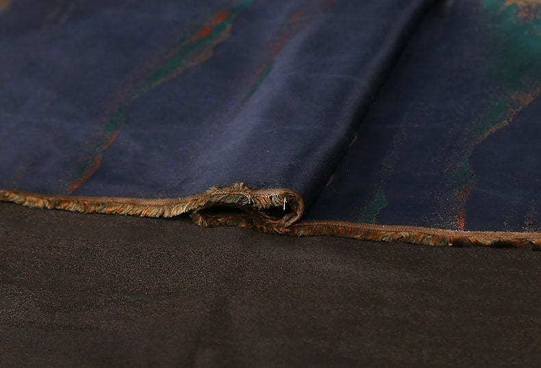 GUJQLJ - Handmade 40 Momme SongJin Mud Silk Satin Fabric - 140cm wide by the Yard