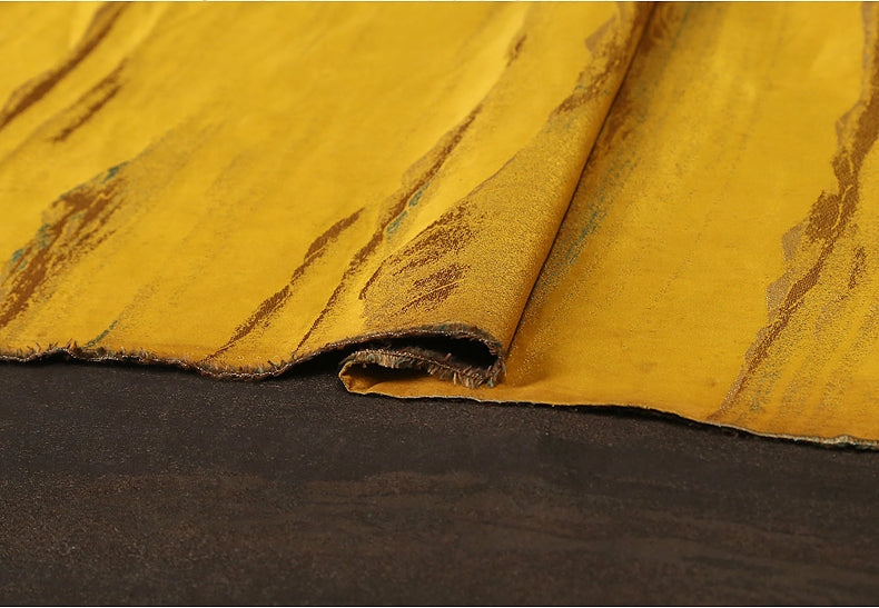 GUJSJJ - Handmade 40 Momme SongJin Mud Silk Satin Fabric - 140cm wide by the Yard