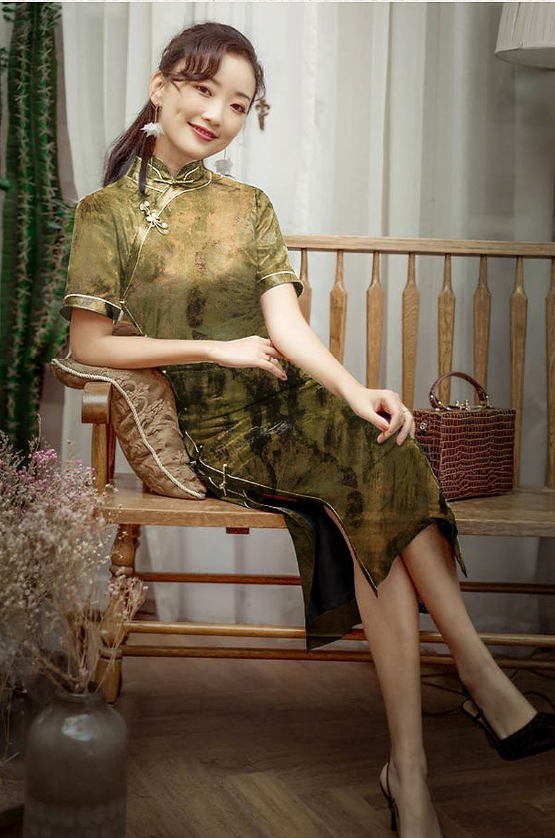 GUJSMO - Handmade 50 Momme PIZI Mud Silk Satin Fabric - 112cm wide by the Yard