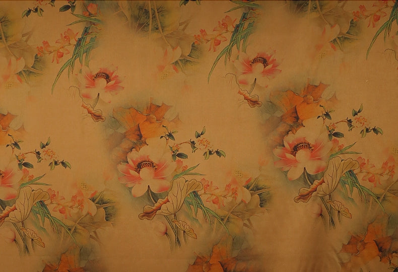 GUJSYH - Handmade 40 Momme Mud Silk Satin Fabric - 112cm wide by the Yard