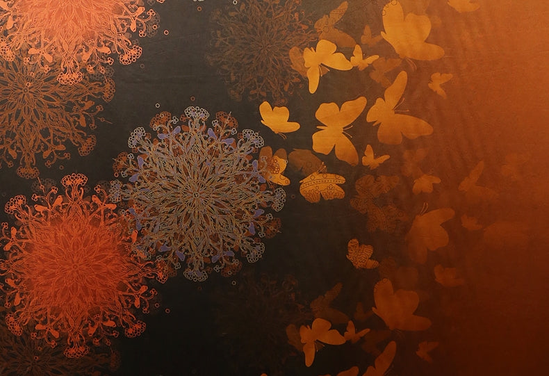 GUJXHD - Handmade 40 Momme Mud Silk Satin Fabric - 140cm wide by the Yard