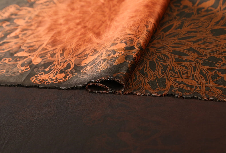 GUJXHD - Handmade 40 Momme Mud Silk Satin Fabric - 140cm wide by the Yard
