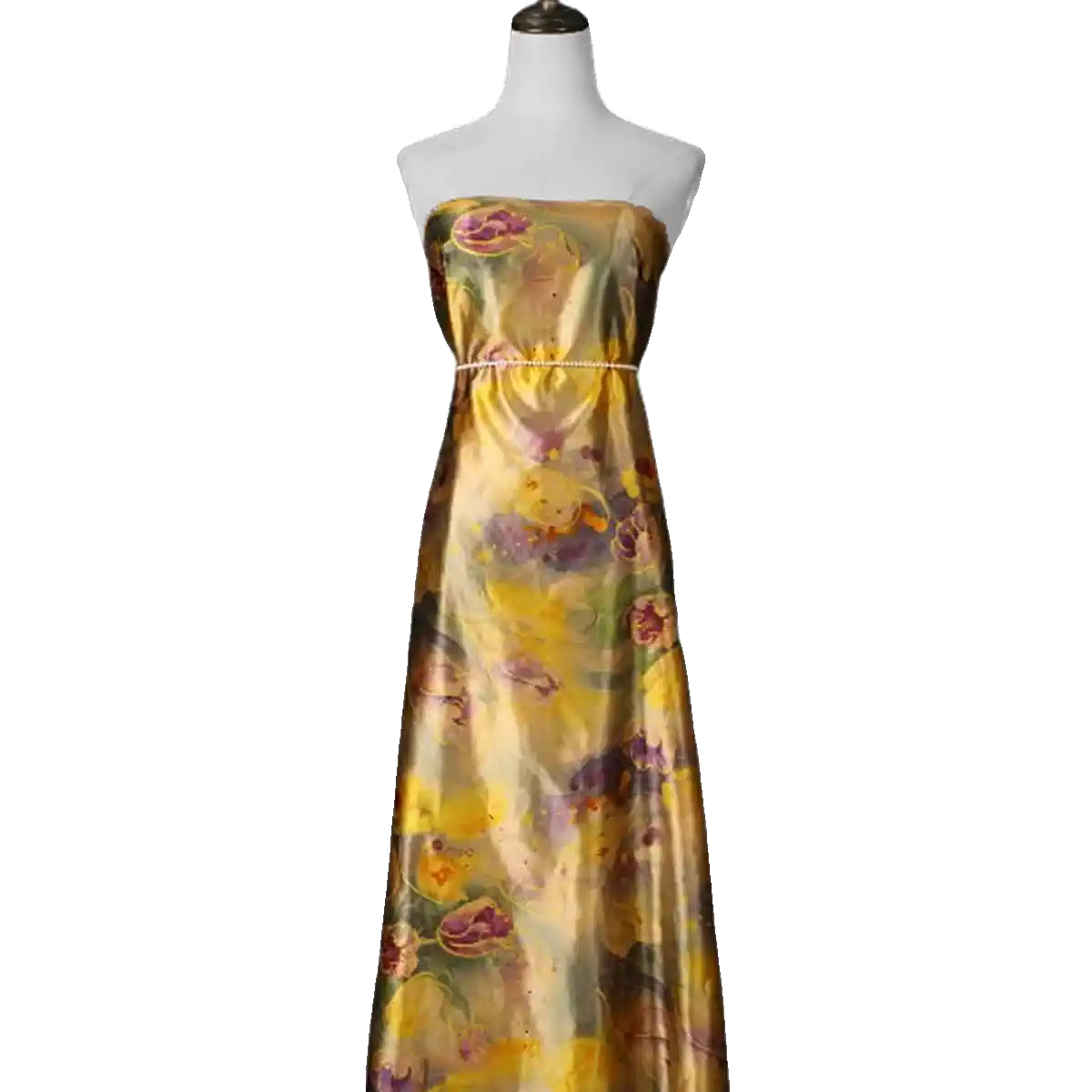 GUJYUJ - Handmade 40 Momme Mud Silk Satin Fabric - 112cm wide by the Yard