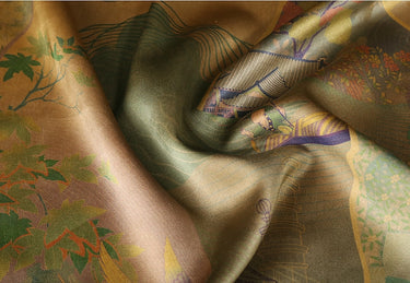 GUJYXZ - Handmade 60 Momme Mud Silk Satin Fabric - 112cm wide by the Yard