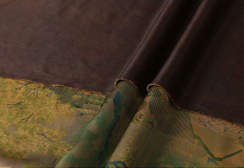 GUJYXZ - Handmade 60 Momme Mud Silk Satin Fabric - 112cm wide by the Yard