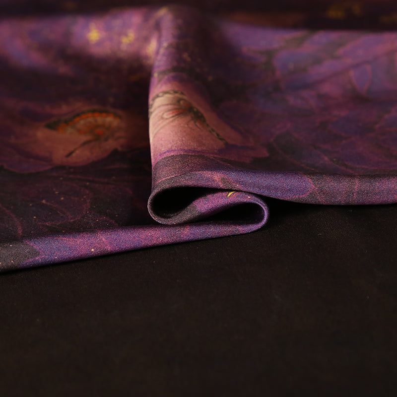 GUJZHD - Handmade 55 Momme PIZI Mud Silk Satin Fabric - 112cm wide by the Yard