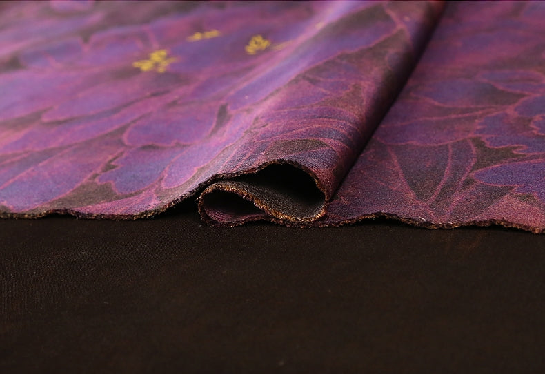 GUJZHD - Handmade 55 Momme PIZI Mud Silk Satin Fabric - 112cm wide by the Yard