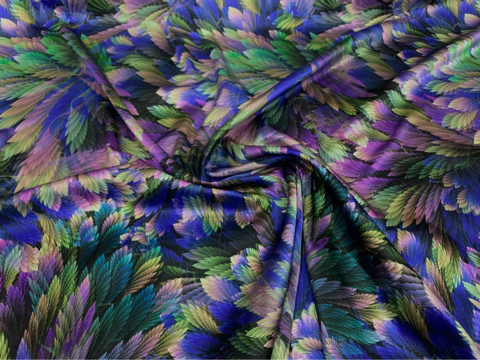 JIANCH - 19 Momme Gradient Pattern Digital Print Stretch Silk Satin Fabric - 108cm wide by the Yard
