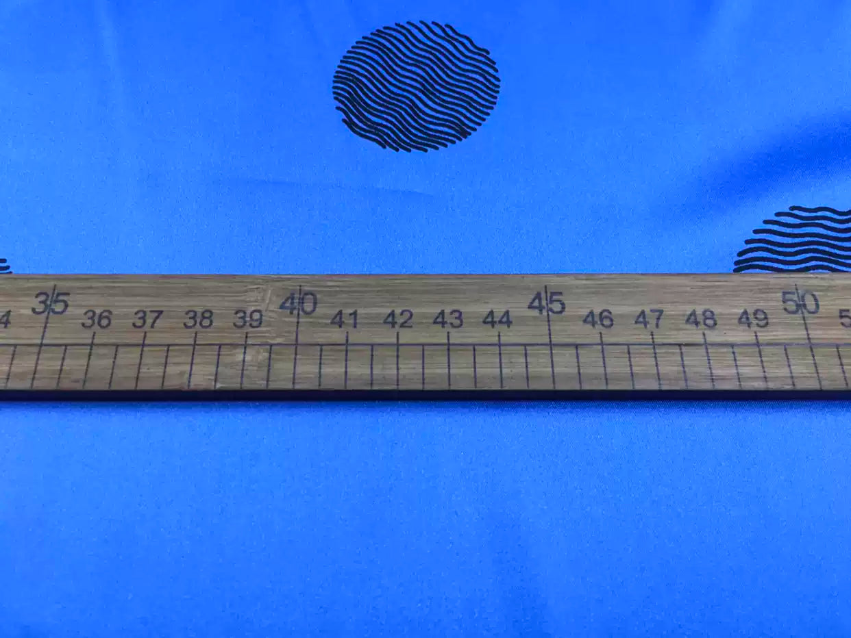LANDOT - 19 Momme Blue Background with Black Dots Pattern Digital Print Stretch Silk Satin Fabric - 140cm wide by the Yard