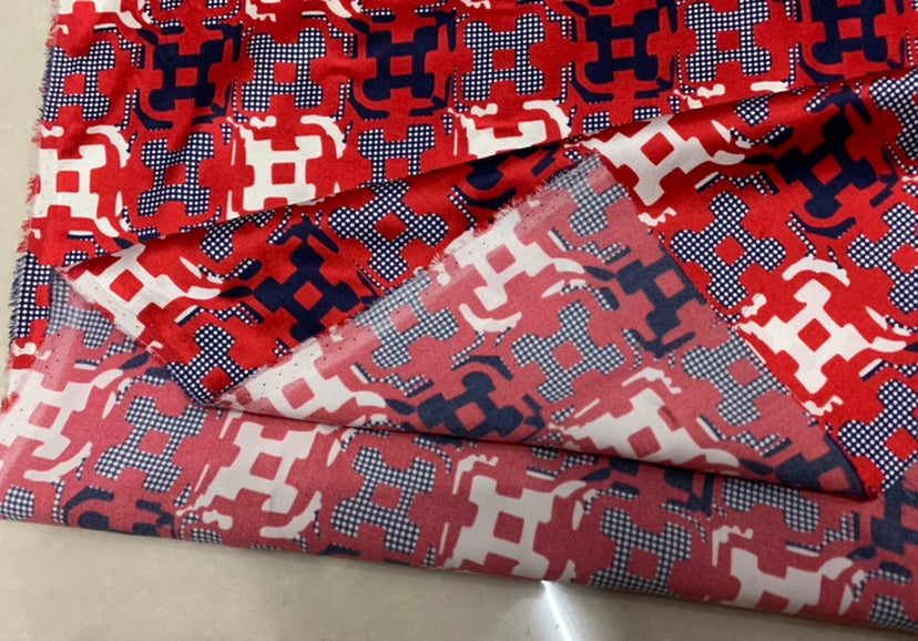 MZUFEN - 19 Momme Ethnic Style Pattern Digital Print Stretch Silk Satin Fabric - 140cm wide by the Yard