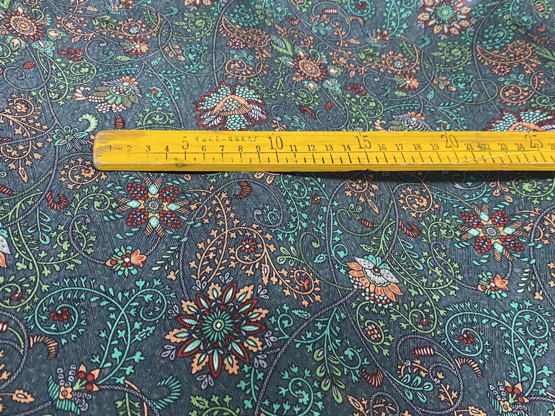 NEWRUI - 22 Momme Flower Pattern Digital Print Stretch Silk Satin Fabric - 108cm wide by the Yard