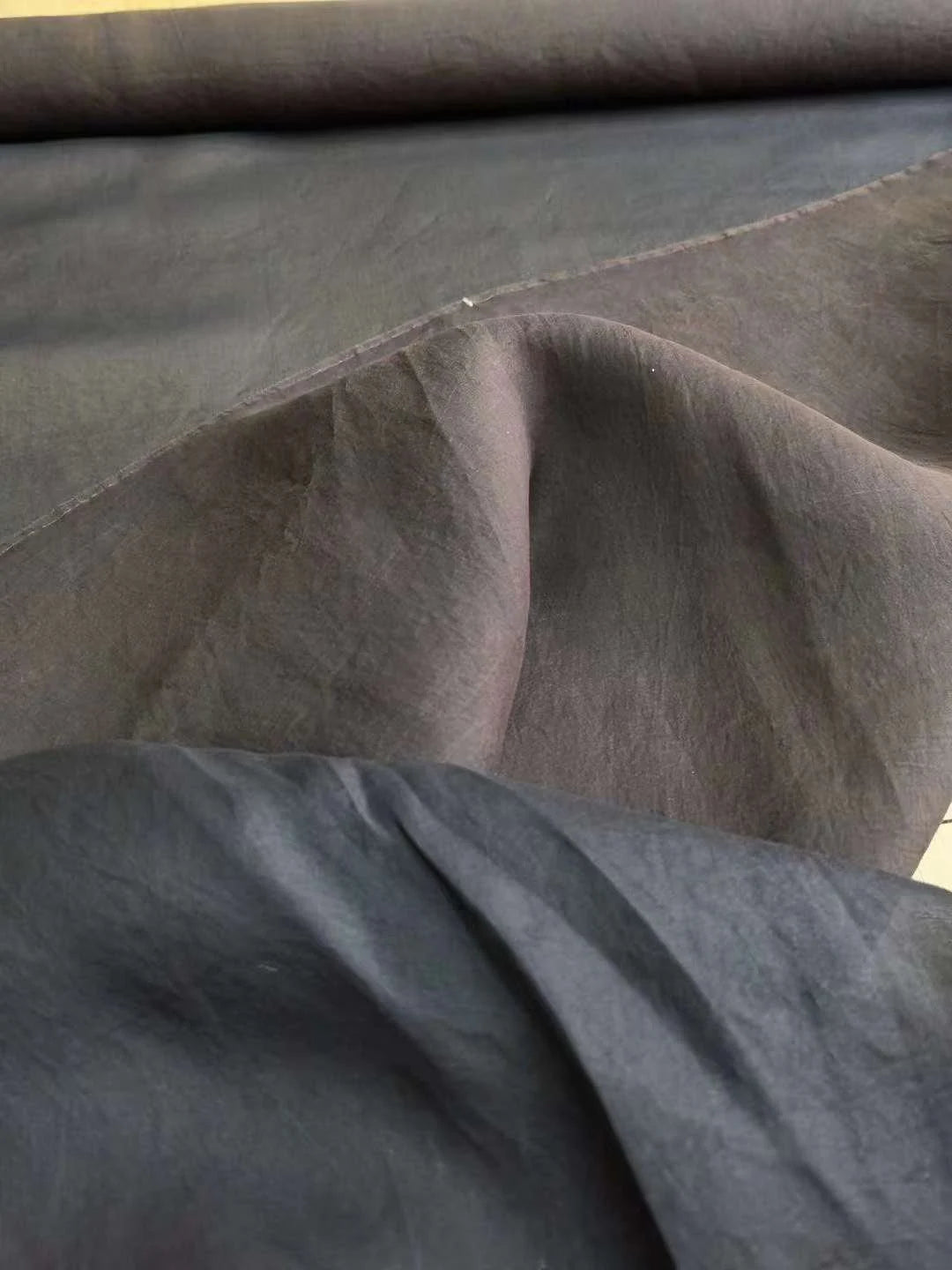 OUGENYU - 8 Momme Handmade Mud Silk Organza Fabric - 130cm wide by the Yard