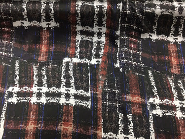 ZUOJIU - 28 Momme Old Style Pattern Digital Print Stretch Silk Satin Fabric - 110cm wide by the Yard