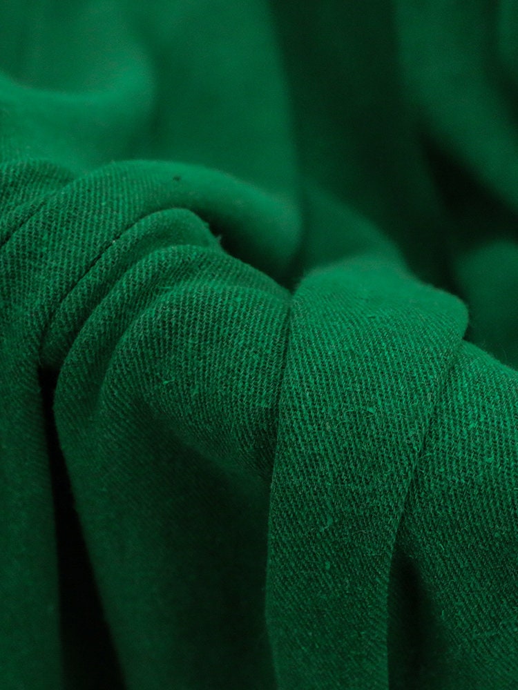 ZILV - Heavyweight Vintage Mulberry Oil Silk Coarse Cloth Tussah Silk Fragrant Cloud Gauze Fabric - 97cm wide by the Yard