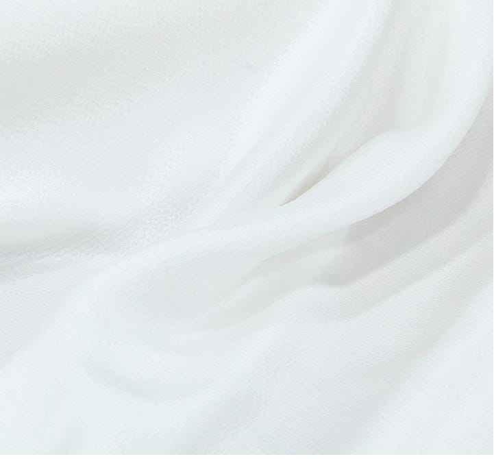 ZENZU - 16 Momme High-end Pearl Satin Jacquard Bubble Crepe Full Silk Fabric - 135cm wide by the Yard