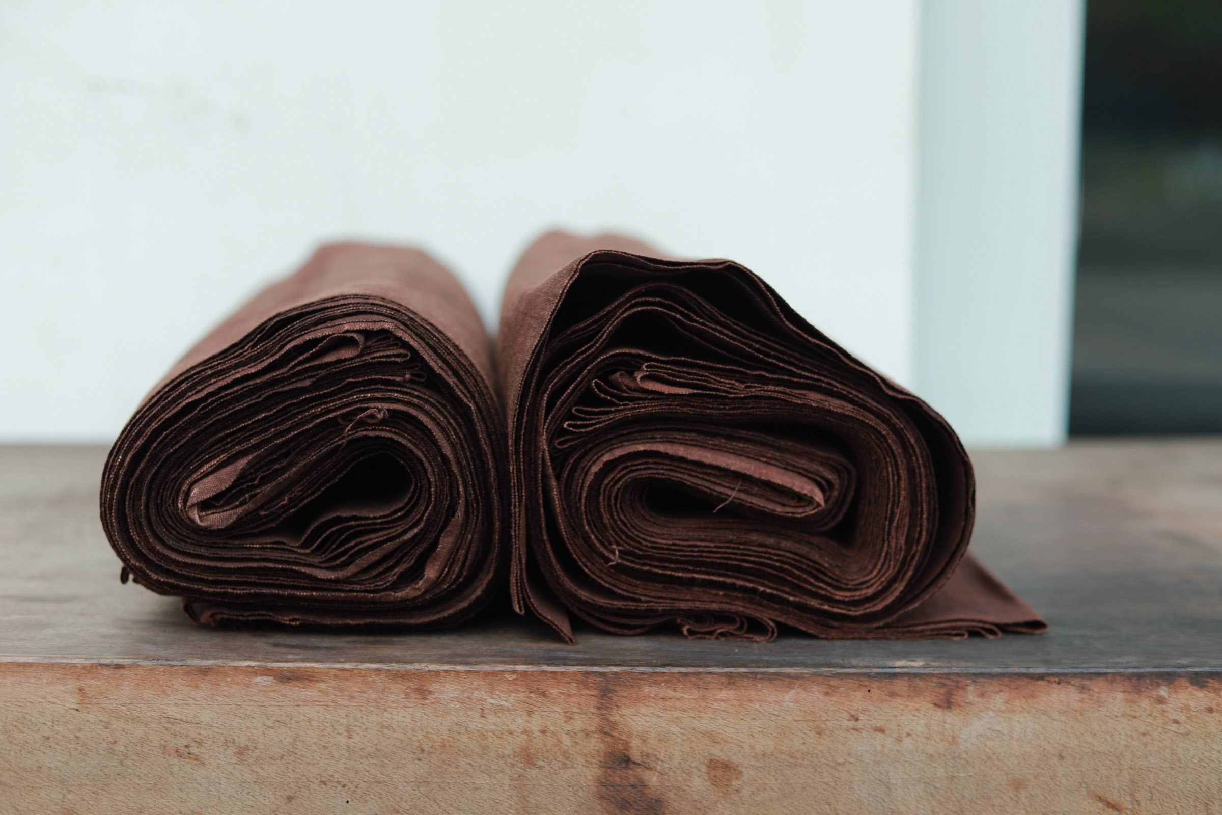 Eco-Friendly Traditional Chinese Plant Dye Fabric/Earth Color Cotton Fabric By the Yard