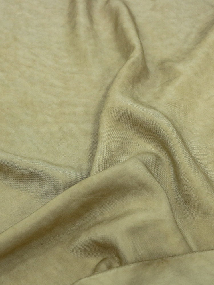 TWILL - 18 Momme Dirty Dyeing Distressed Twill Silk Fabric Made of Mulberry Silk - 135cm by the Yard