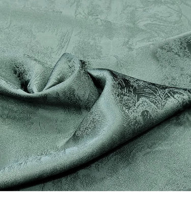 GYLJWY - Handmade 28 Momme Jacquard Mud Silk Satin Fabric - 112cm By the Yard