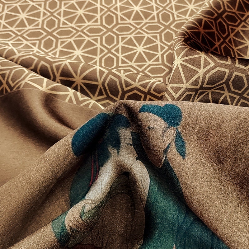 GUYYYT - Handmade 40 Momme Mud Silk Satin Fabric By the Yard