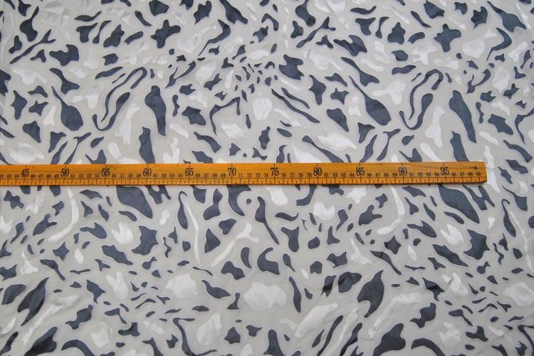 JFHBGZ - Silk Devore Satin Fabric, 13 Momme Burnout Obstract Pattern , 138 cm Wide by the Yard