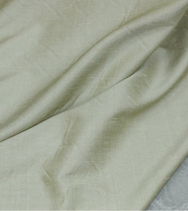 JILIDL - Handmade Gambiered Ganton Tussah Silk Fabric - 140cm wide by the Yard