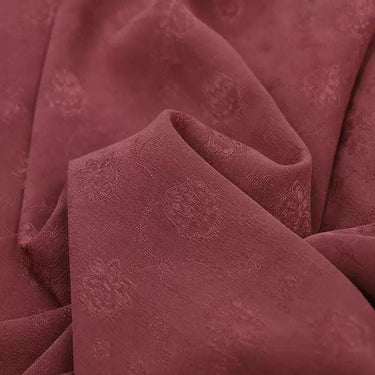 ZOZOUH - Handmade 28 Momme Jacquard Spun Mud Silk Fabric, 103cm By the Yard