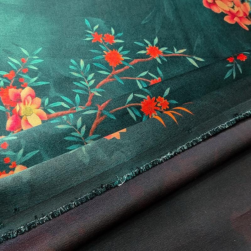 GUYKGY - Handmade 40 Momme Mud Silk Satin Fabric -112cm By the Yard