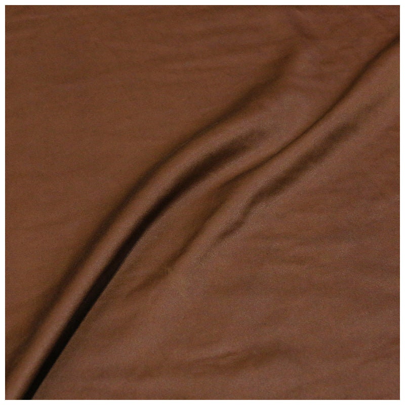 Plant Dyed Brown Red Silk Cotton Blend Fabric By the Yard